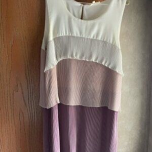 Three-tier dress, three color, dry clean only